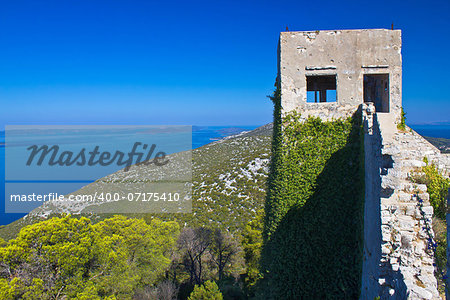 St. Michael Fort on Island of Ugljan top, Dalmatia, Croatia