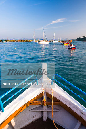Whale watching boat heading out on a whale watching trip from Mirissa Harbour, South Coast, Sri Lanka, Asia Whale watching boat heading out on a whale watching trip from Mirissa Harbour, South Coast, Sri Lanka, Asia
