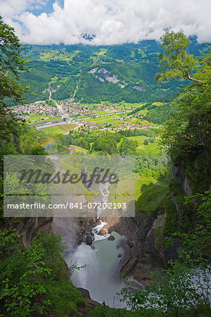 Reichenbach Falls, fictional location of Sherlock Holmes' death, Meiringen, Switzerland, Europe