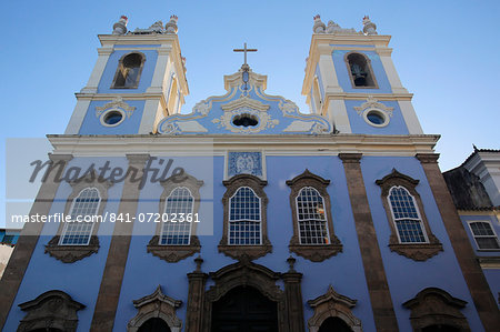 Rosario dos Pretos church in Pelourinho, Salvador, Bahia, Brazil, South America