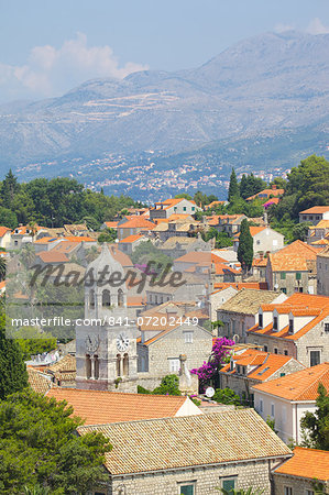 View of Old Town, Cavtat, Dubrovnik Riviera, Dalmatian Coast, Dalmatia, Croatia, Europe