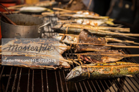 BBQ Stalls at Crab Market, Kep, Kep Province, Cambodia, Indochina, Southeast Asia, Asia