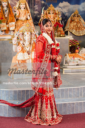 Portrait of Hindu Bride, Toronto, Ontario, Canada