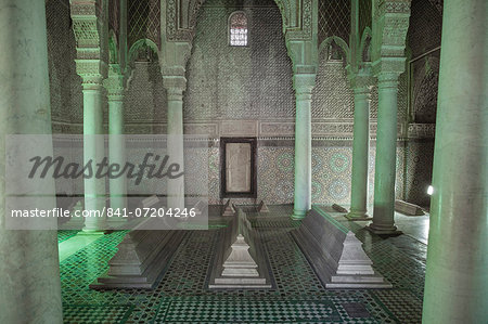 The Saadian Tombs, Marrakech, Morocco, North Africa, Africa