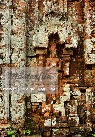 Detail of Temple 5B, Cham art, My Son, UNESCO World Heritage Site, Vietnam, Indochina, Southeast Asia, Asia