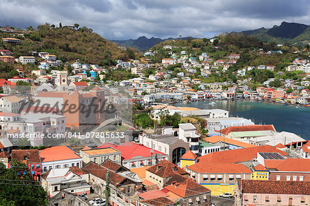 Downtown St. Georges, Grenada, Windward Islands, West Indies, Caribbean, Central America