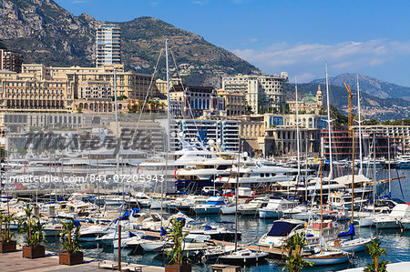 Monaco harbour, Monaco, Mediterranean, Europe