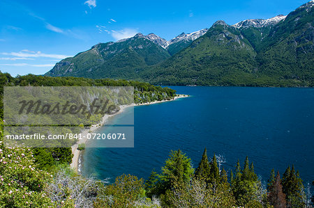 Beautiful mountain lake in the Los Alerces National Park, Chubut, Patagonia, Argentina, South America Beautiful mountain lake in the Los Alerces National Park, Chubut, Patagonia, Argentina, South America