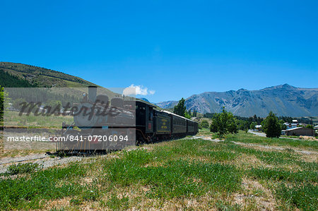 La Trochita, the Old Patagonian Express between Esquel and El Maiten in Chubut Province, Patagonia, Argentina, South America