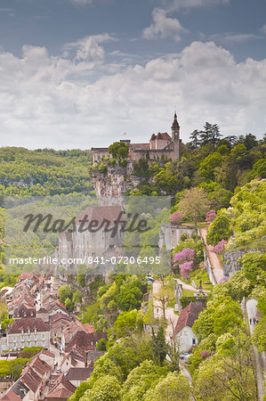 The ancient village of Rocamadour, a pilgrimage destination, in the Lot area, France, Europe