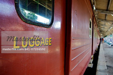 Train at platform, Kandy train station, Kandy, Sri Lanka, Asia Train at platform, Kandy train station, Kandy, Sri Lanka, Asia