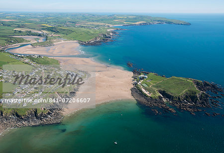 Burgh Island and Bigbury Bay, Devon, England, United Kingdom, Europe