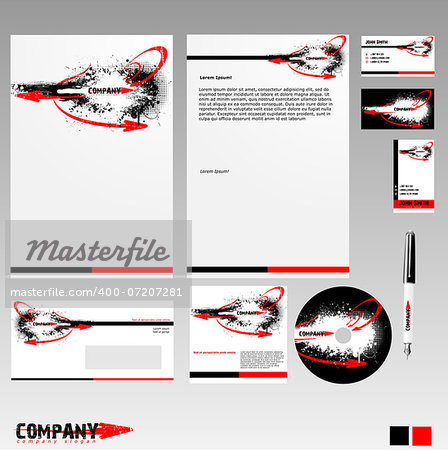 Corporate Identity Template in Vector