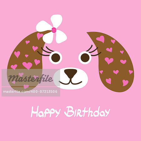 Template greeting card, vector scrap illustration