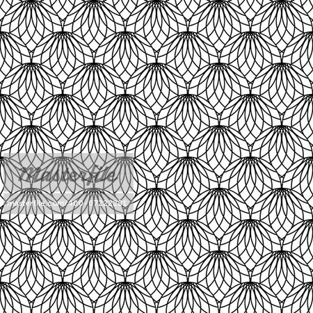 Seamless lacy pattern. Vector art.