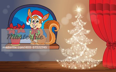 Christmas indoor theme 3 - eps10 vector illustration.