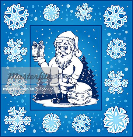 Christmas topic greeting card 6 - eps10 vector illustration.