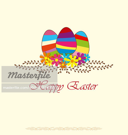 Decorate with Easter eggs with space for text