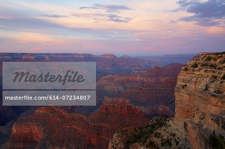 Sunset on Grand Canyon from south rim, Nevada, USA