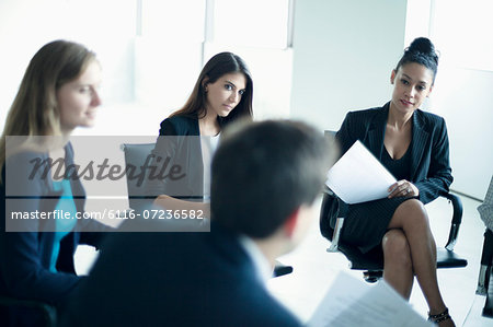 Business people sitting in a business meeting