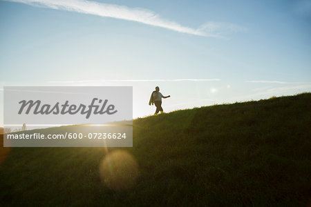 Senior Man Walking Outdoors, Baden-Wurttemberg, Germany