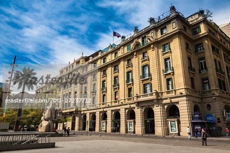 Plaza de Armas, Compani­a de Jesus Street, Santiago, Chile