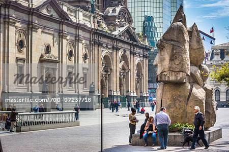 Incan Statue in Plaza de Armas, Santiago, Chile Incan Statue in Plaza de Armas, Santiago, Chile