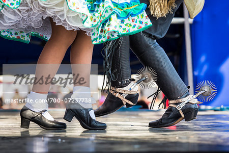 Traditional Dancing for Chilean Independence Day, Parque Ines de Suarez, Santiago, Chile