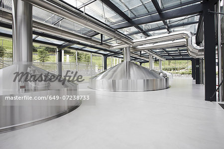 Machinery in a brewery
