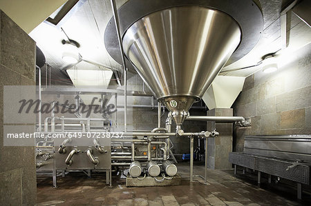 Machinery in a brewery