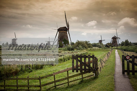Windmills, Kinderdijk, Olanda, Amsterdam Windmills, Kinderdijk, Olanda, Amsterdam