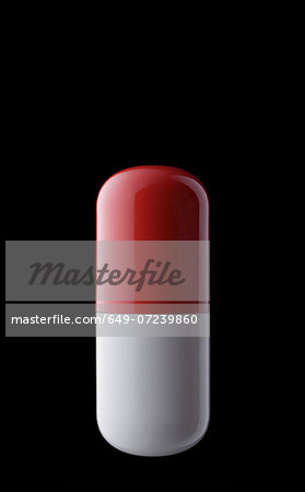 Still life of medicaton capsule