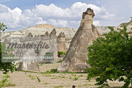 Feenkamine, Cappadocia, Anatolia, Turkey, Asia