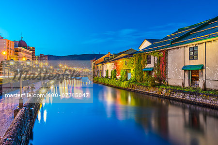 Canals of Otaru, Japan.