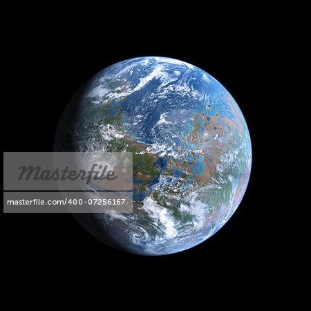 This is how Planet Mars might look like if terraformed sometime in the future.