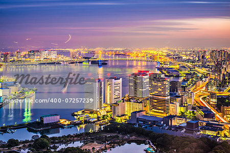 Viewof Tokyo, Japan over Tokyo Bay.