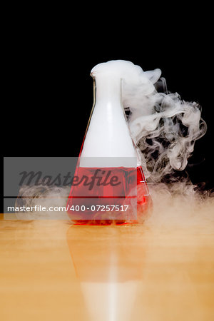 An image of a nice laboratory dry ice smoke