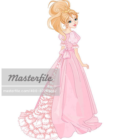 Illustration of beautiful princess