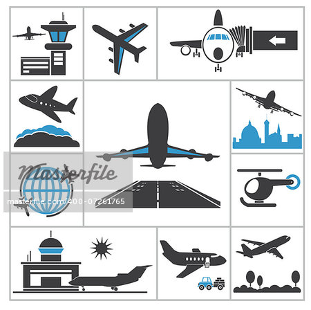 Airport icon. Vector set for you design