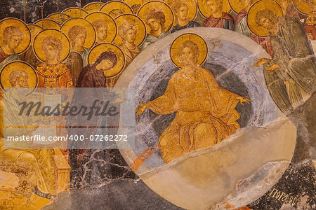 Jesus and Mary Ceiling Mural at Chora Church