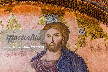 Jesus Mosaic in Istanbul Chora Church