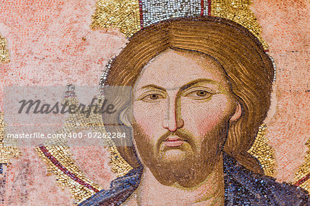 Jesus Mosaic in Istanbul Chora Church