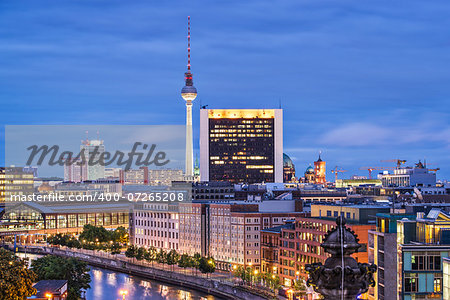 Cityscape of Berlin, Germany.