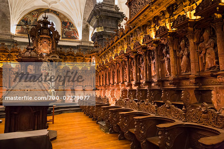 Interior of Cathedral of Santo Domingo, Cusco, Peru