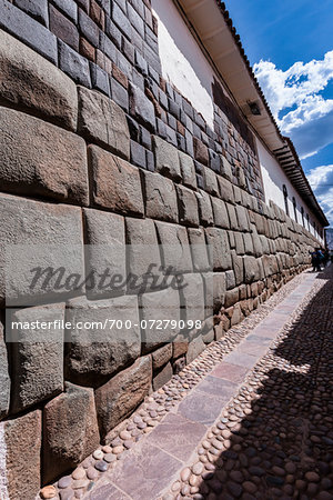 Close-up of stone wall, Inca architecture, Cusco, Peru Close-up of stone wall, Inca architecture, Cusco, Peru