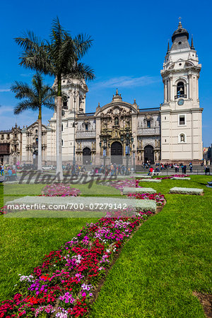 Cathedral of Lima, Plaza de Armas, Lima, Peru Cathedral of Lima, Plaza de Armas, Lima, Peru
