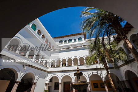 Courtyard of Carondelet Palace, Plaza de la Independencia, Quito, Ecuador Courtyard of Carondelet Palace, Plaza de la Independencia, Quito, Ecuador