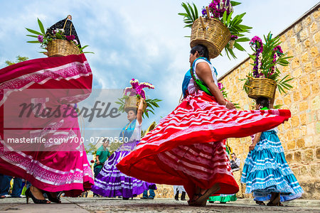 Traditional Oaxacan Dancers at Wedding, Oaxaca de Juarez, Oaxaca, Mexico