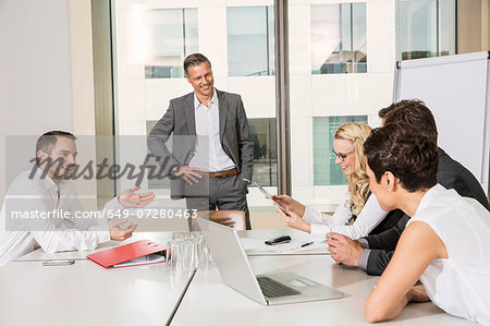 Businesspeople meeting in conference room