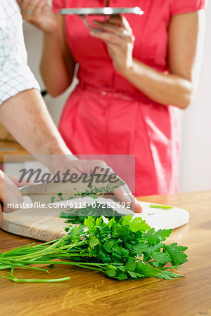 Couple Cooking Together